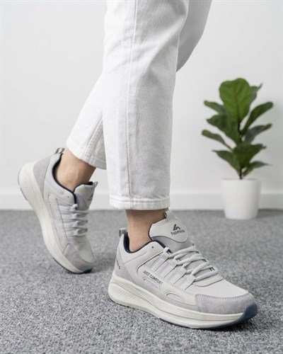 Unisex Fuspetli Spor Ayakkabı - Buz Gri