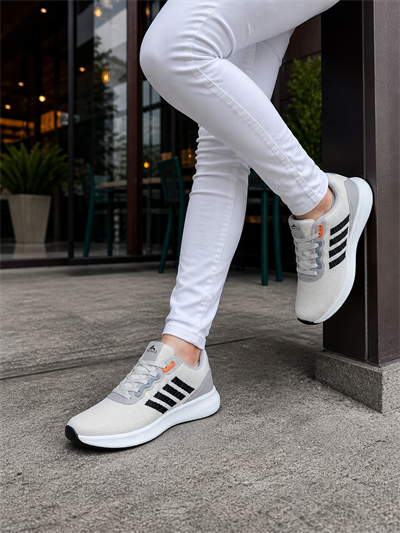 Unisex Fuspetli Spor Ayakkabı-Buz Siyah