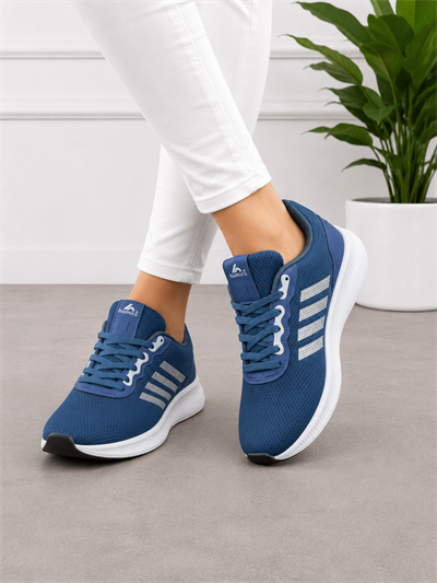 Unisex Fuspetli Spor Ayakkabı-Mavi