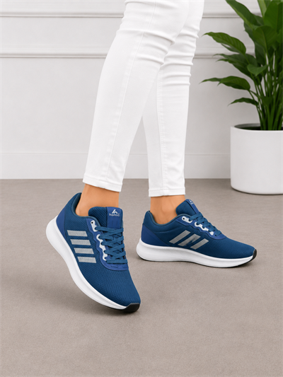 Unisex Fuspetli Spor Ayakkabı-Mavi