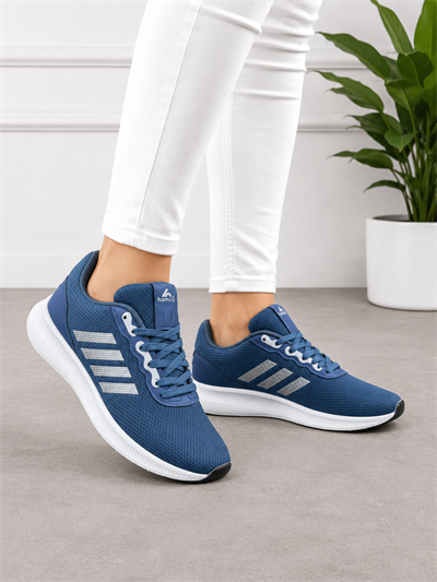 Unisex Fuspetli Spor Ayakkabı-Mavi