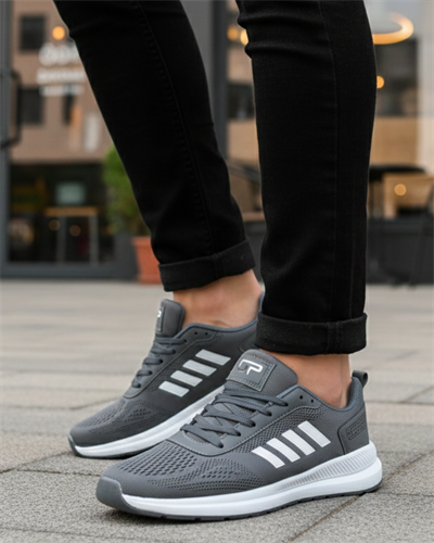 Unisex Micro Taban Fuspetli Spor Ayakkabı-Füme