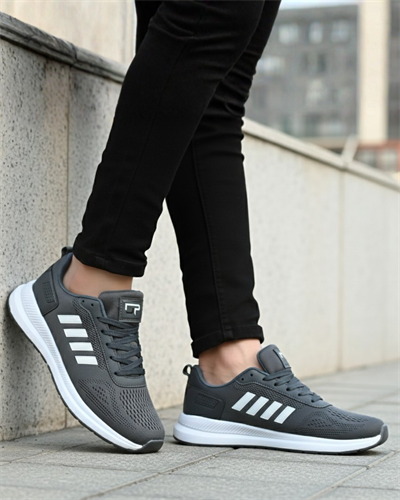 Unisex Micro Taban Fuspetli Spor Ayakkabı-Füme