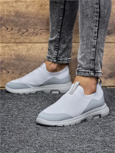 Unisex Ortopedik Bağcıksız Triko Spor Ayakkabı-Buz