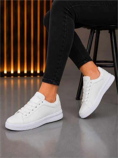 Unisex Ortopedik Rahat Spor Ayakkabı - Beyaz