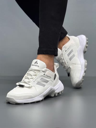 Unisex Su Geçirmez Poli Taban Spor Ayakkabı-Beyaz