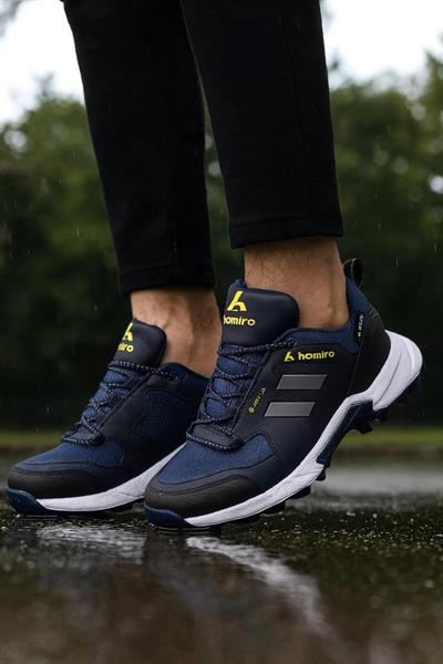 Unisex Su Geçirmez Poli Taban Spor Ayakkabı-Lacivert