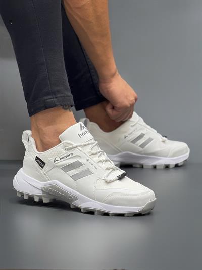 Unisex Su Geçirmez Poli Taban Spor Ayakkabı-Beyaz