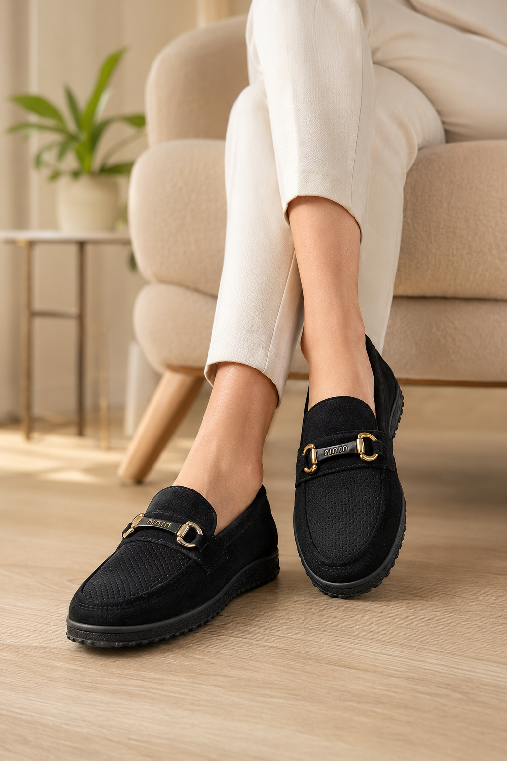 Kadın Günlük Loafer Ayakkabı Siyah