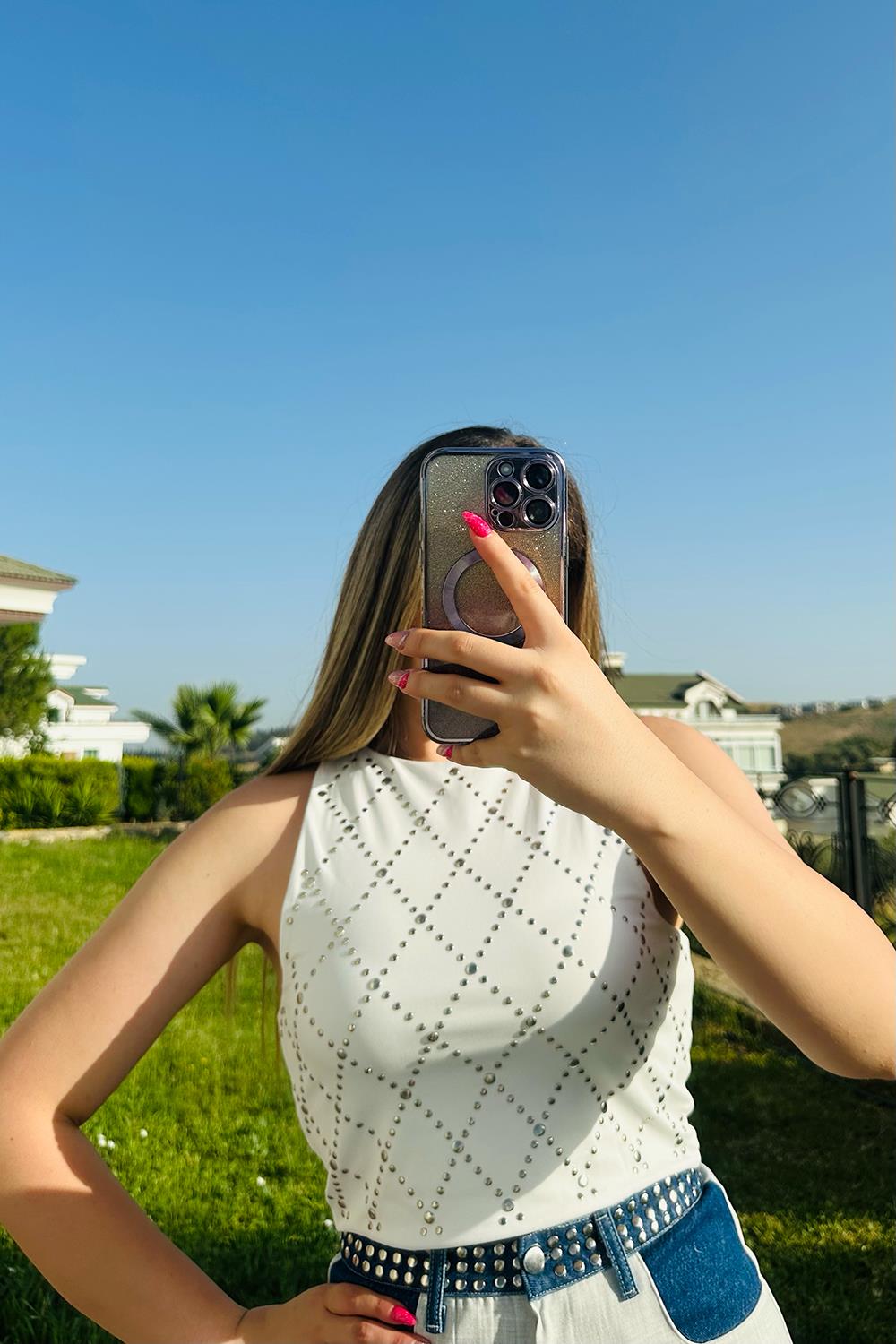 Aelin Trok Detaylı Bluz