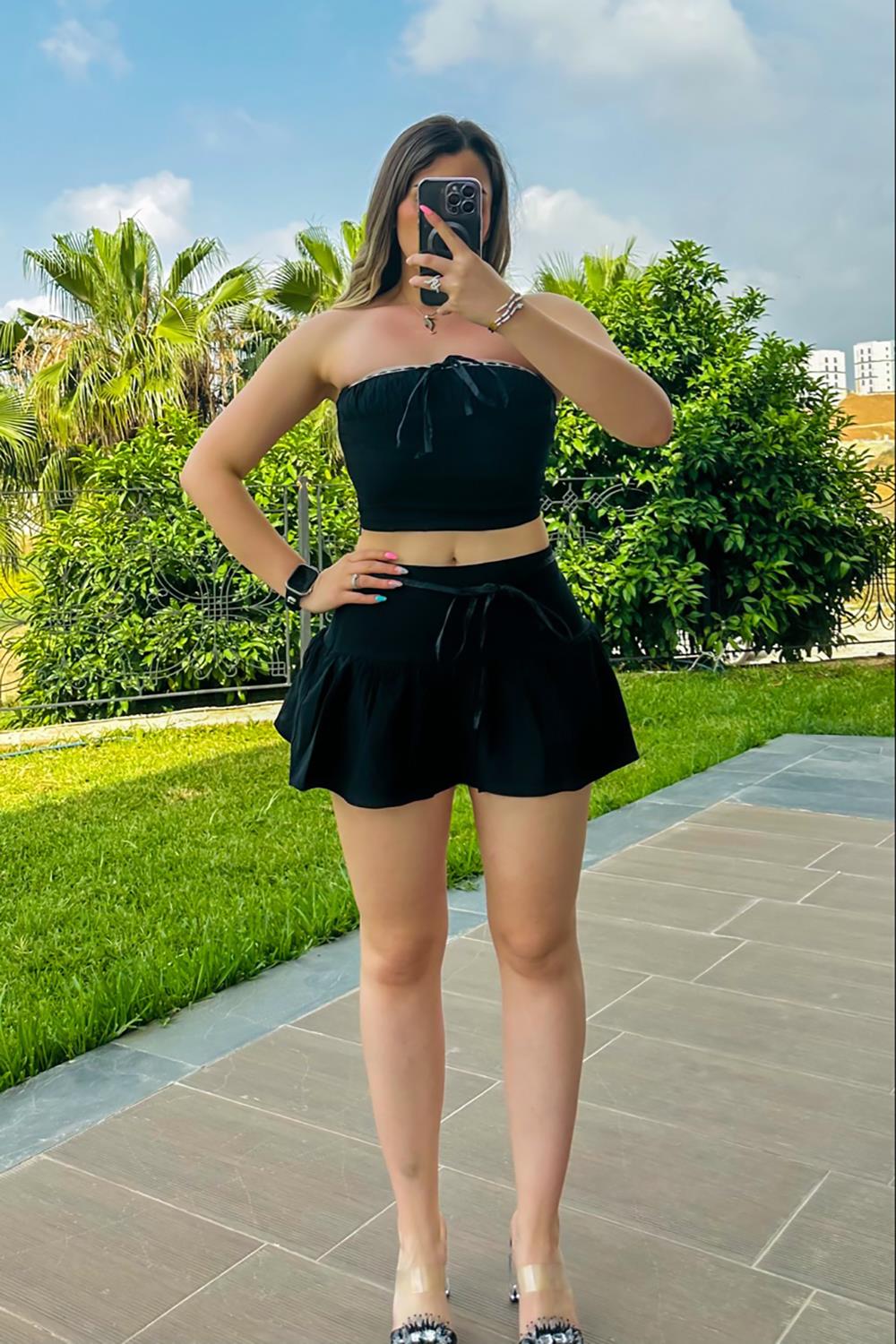 Twirl Crop-Etek Takım
