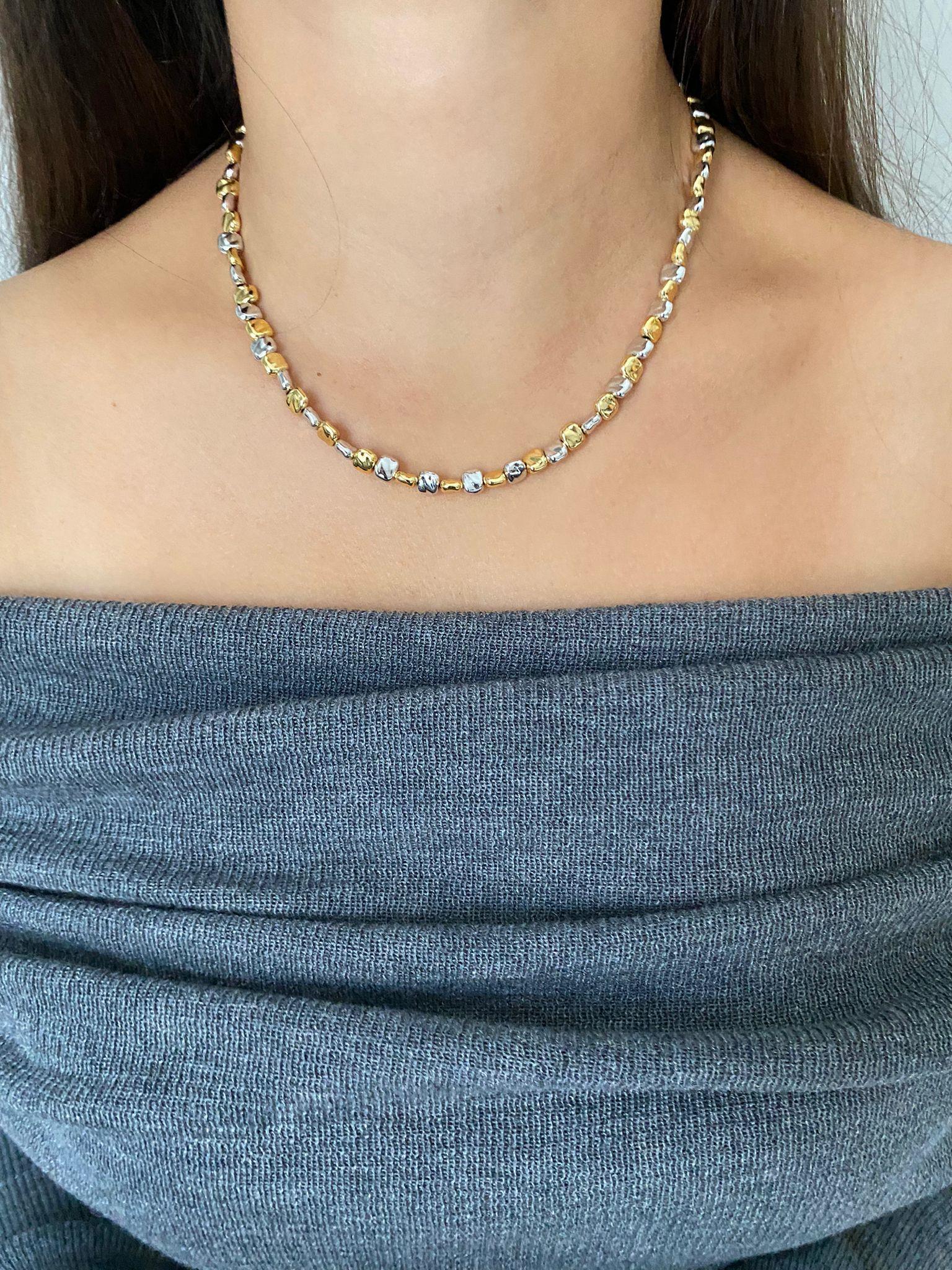 Altın Kaplama Ezme Mix Kolye