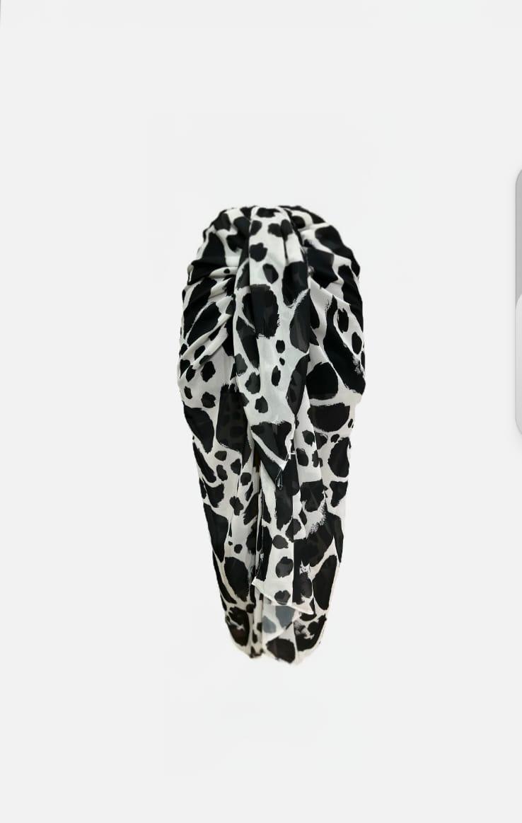 Brela Belden Bağlamalı Desenli Şifon Pareo