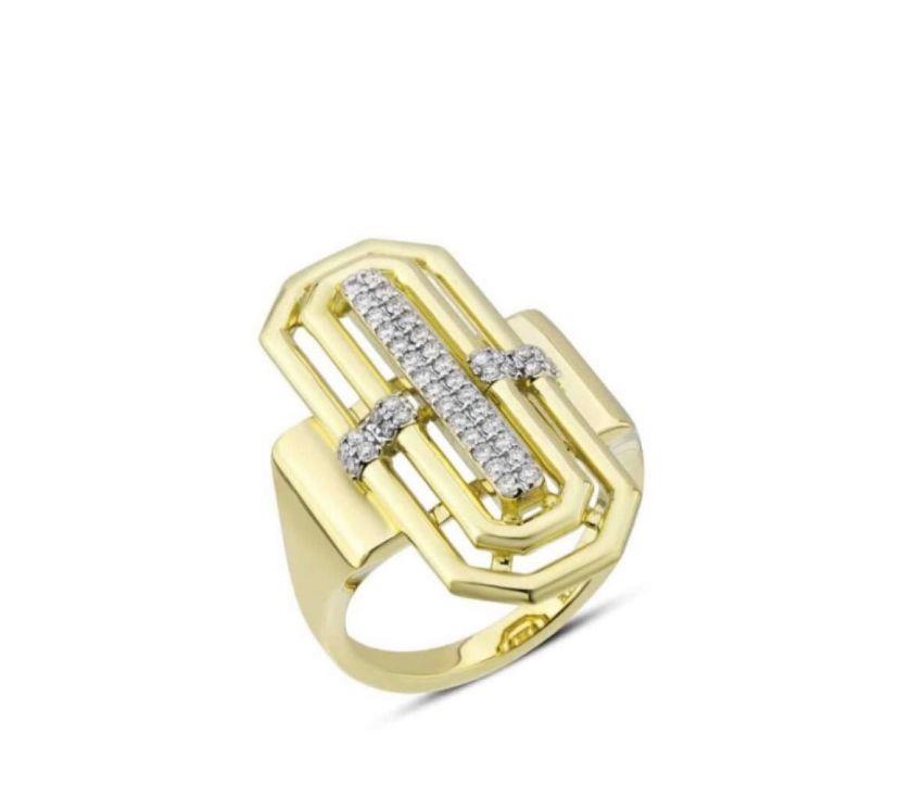 Marka Model Taşlı Ayarlanabilir Sophia Yüzük