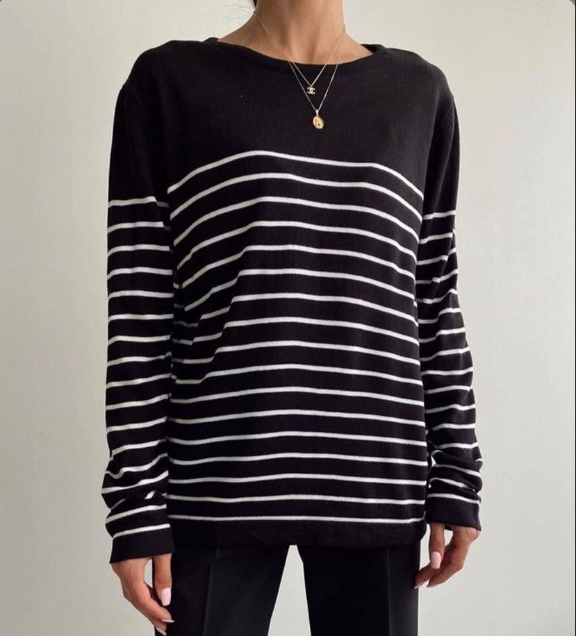 Mevsimlik Bisiklet Yaka Çizgili Triko