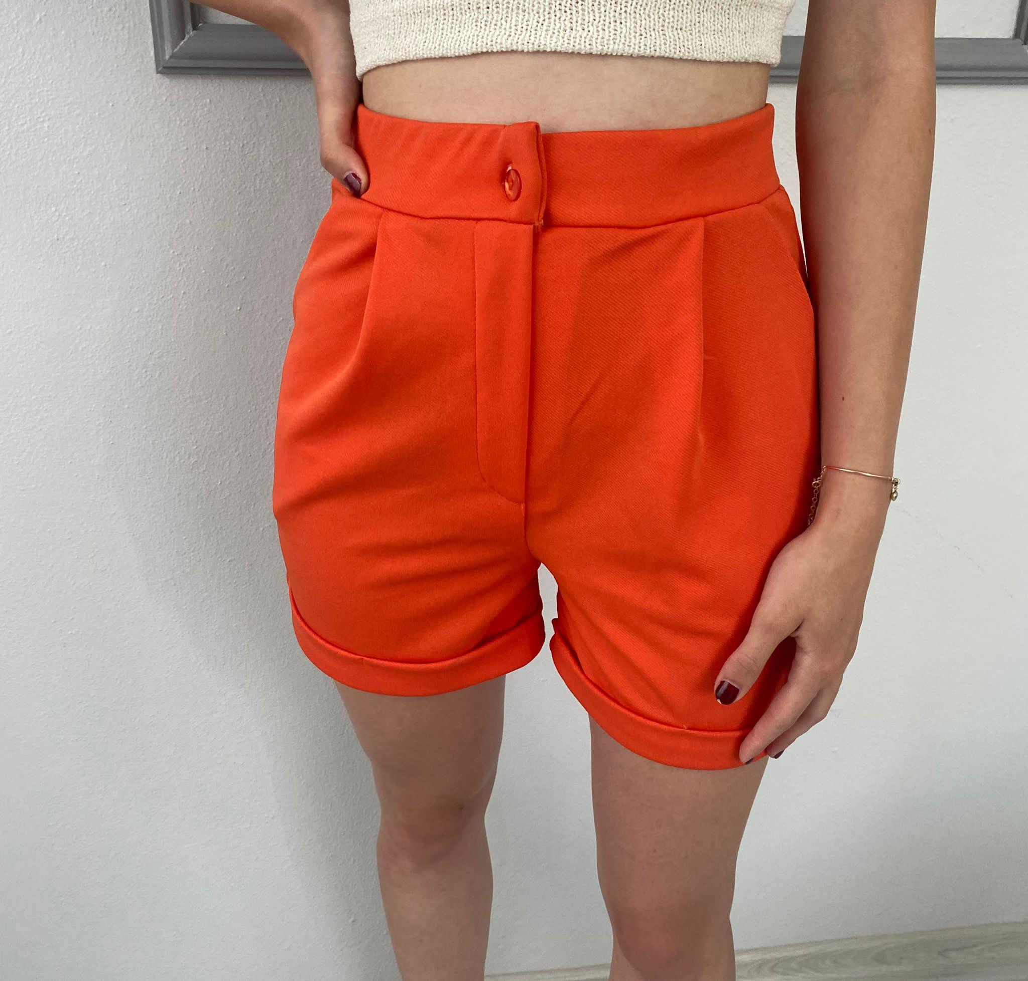 Oranj Kısa Şort