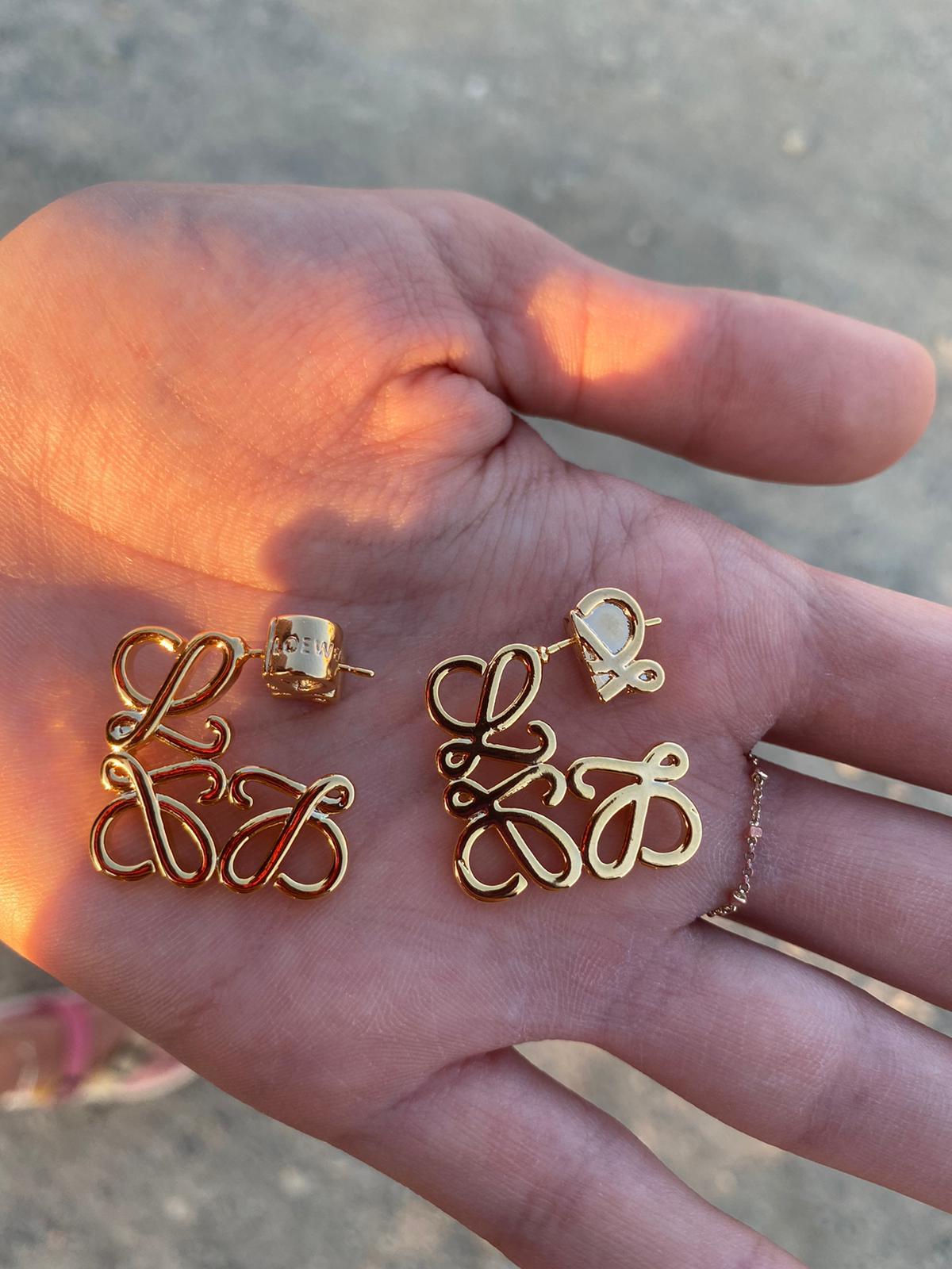 Özel Tasarım Lowe Gold Küpe