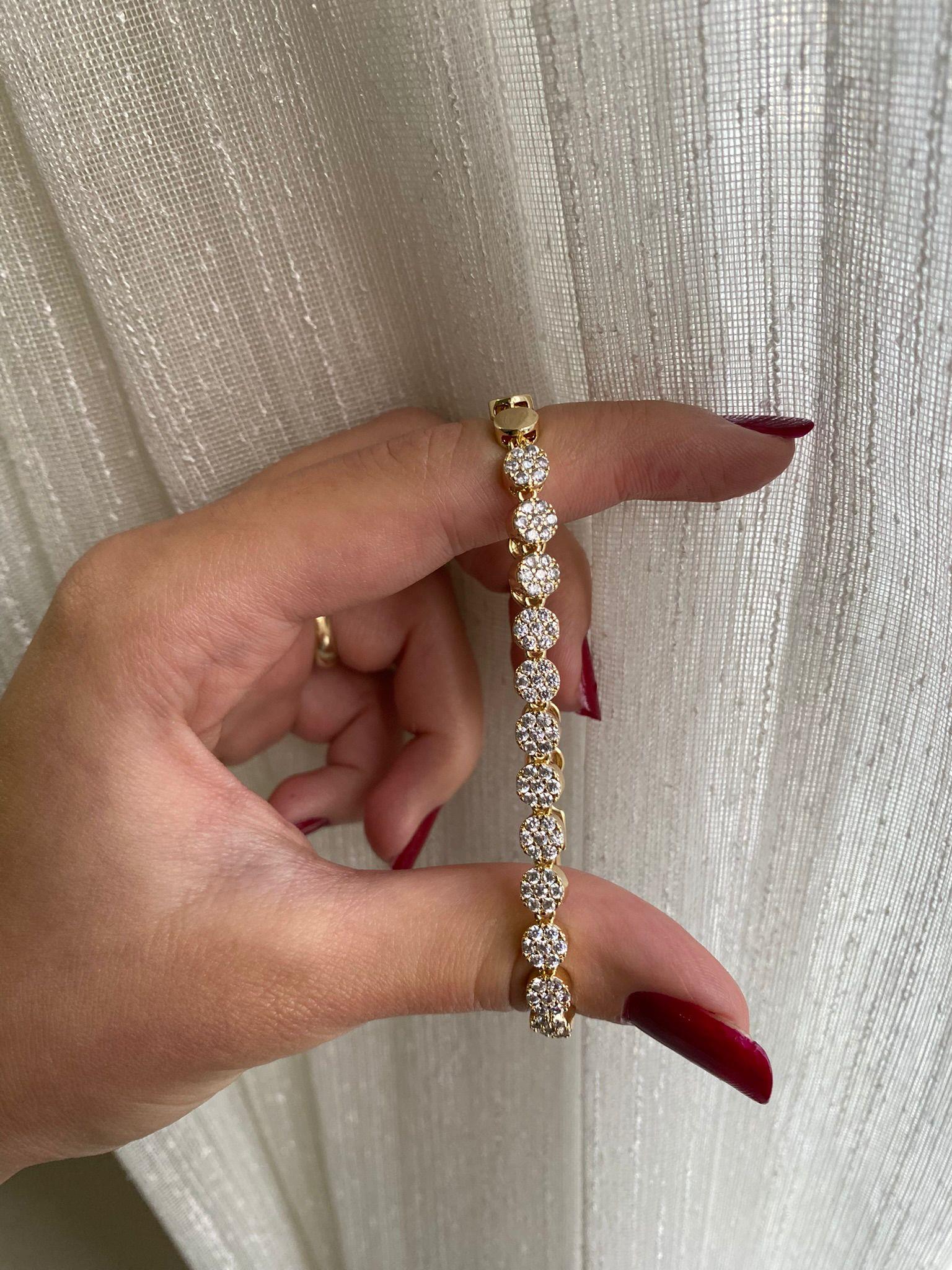 Xuping Tasarım Zirkon Taşlı Oval Çelik Bileklik