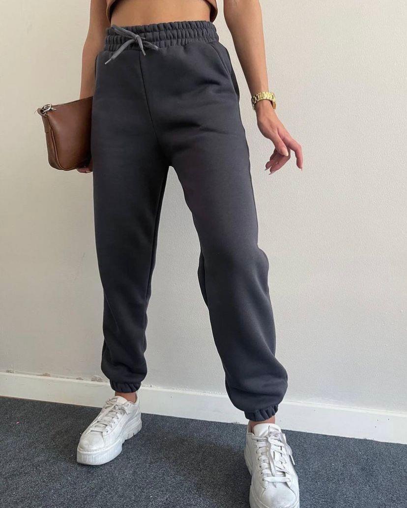 3 İplik Şardonlu Jogger Eşofman Altı Antrasit