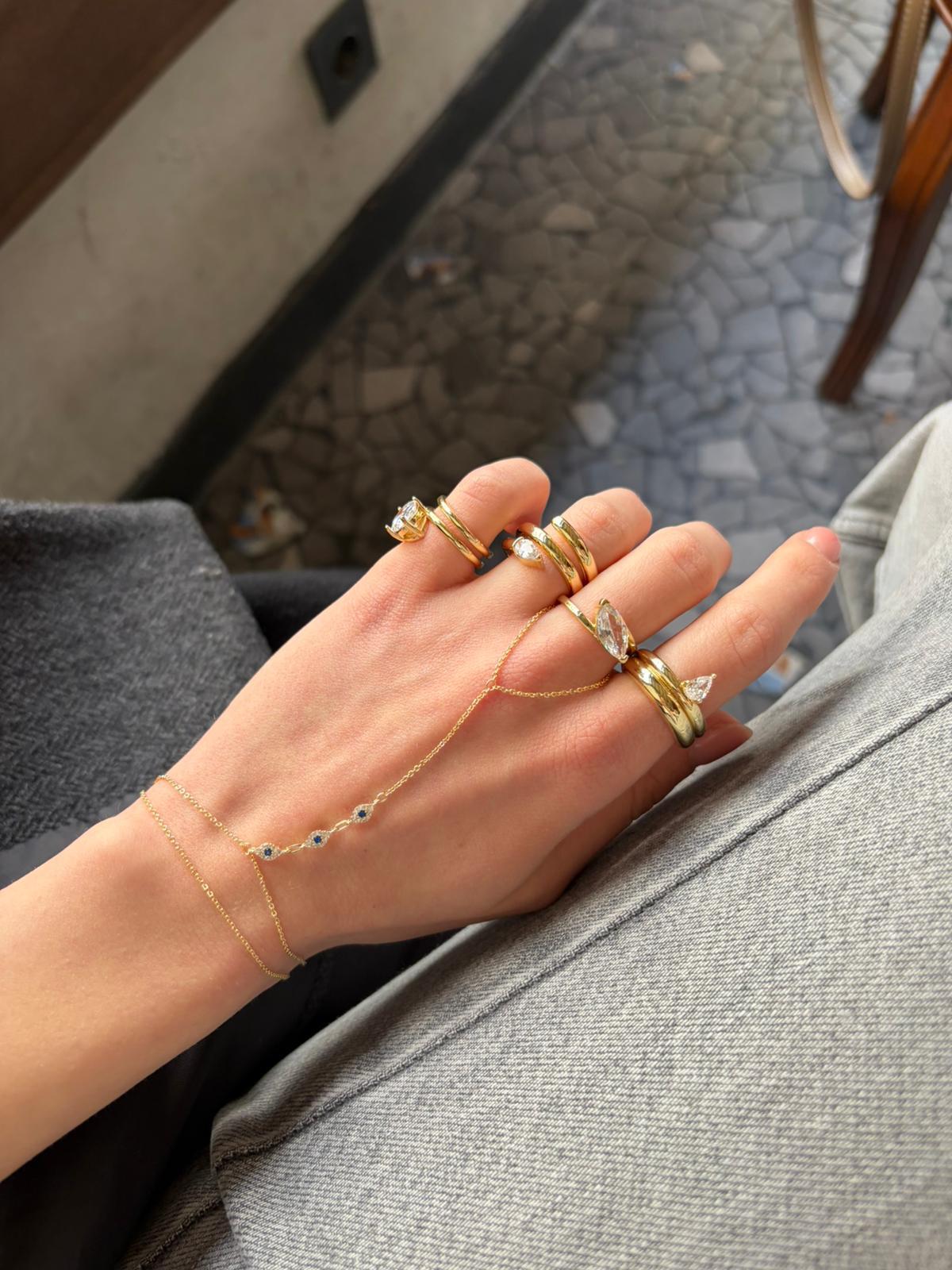 3 Sıra Mavi Taşlı Şahmeran