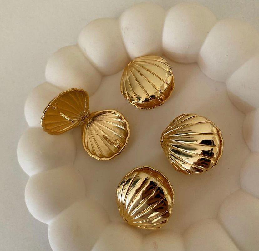 Çelik Tasarım Midye Küpe