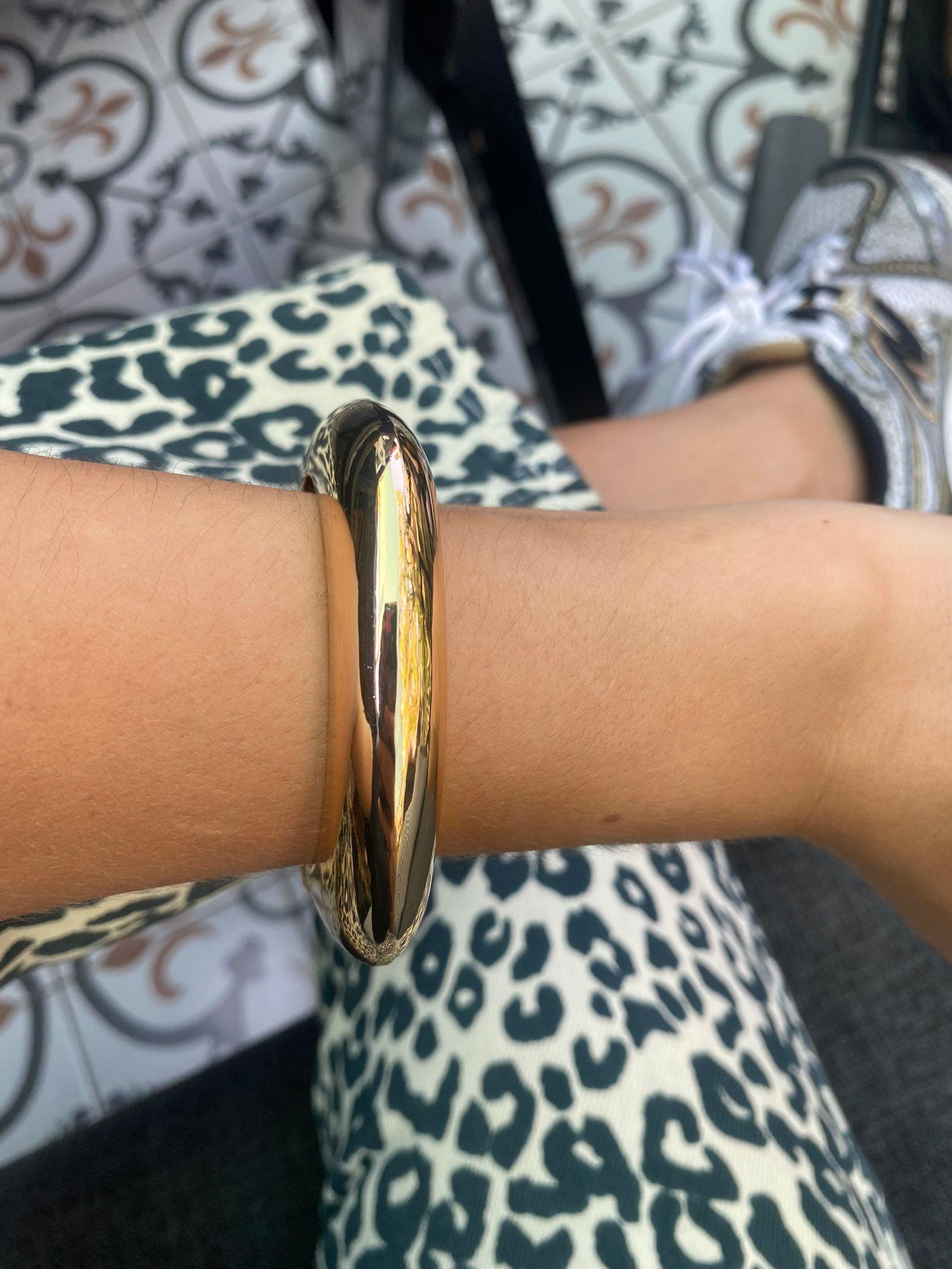 Gold Kare Parlak Kelepçe