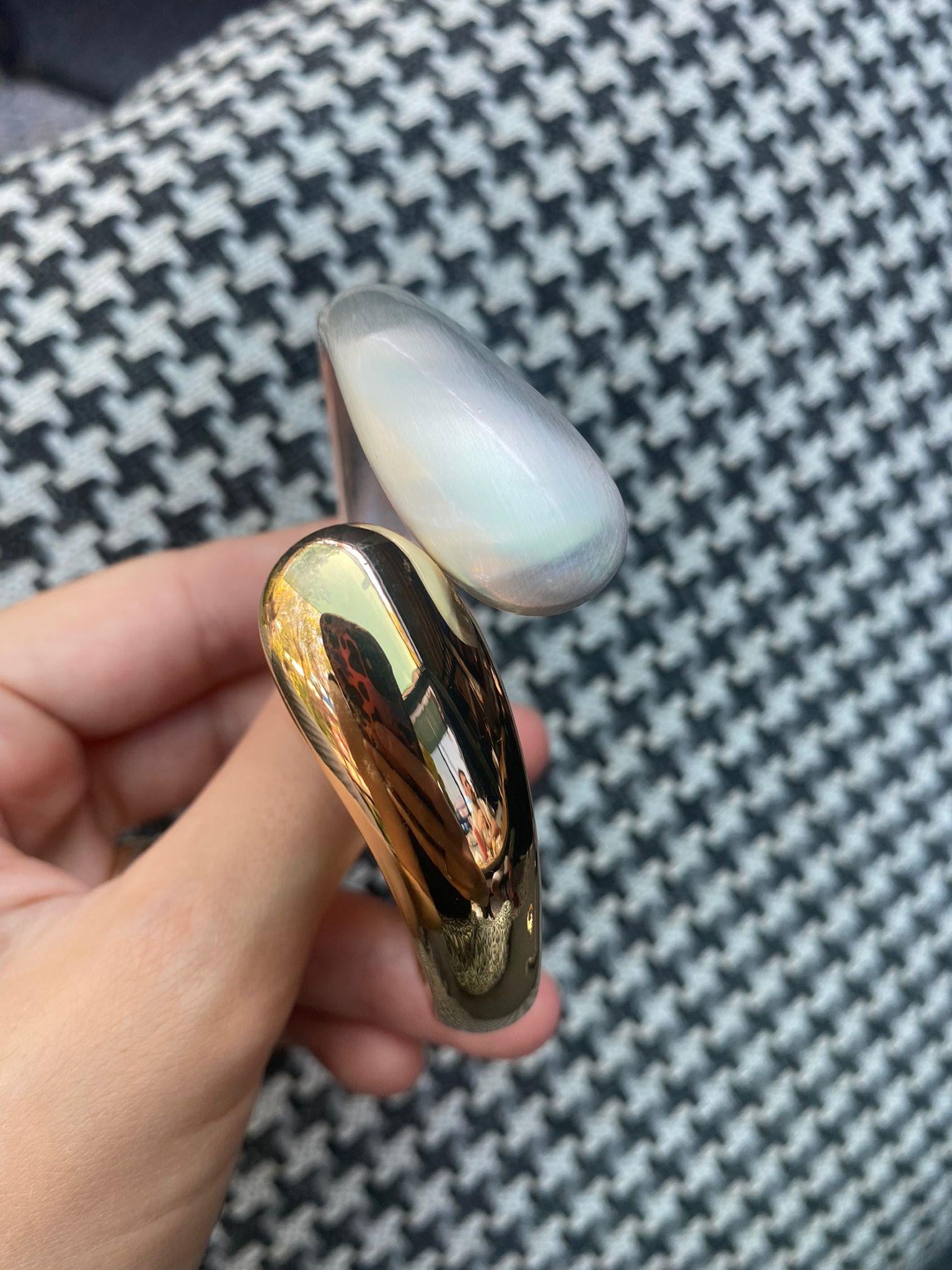 Gold&Gümüş Sarmal Mix Kelepçe