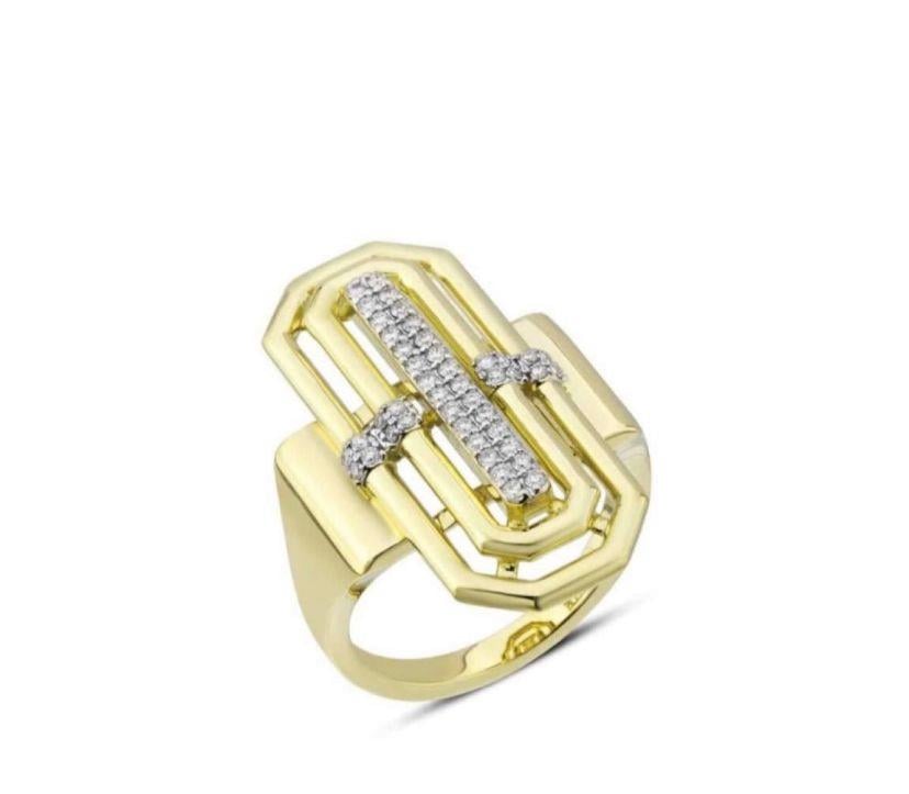 Marka Model Taşlı Ayarlanabilir Sophia Yüzük