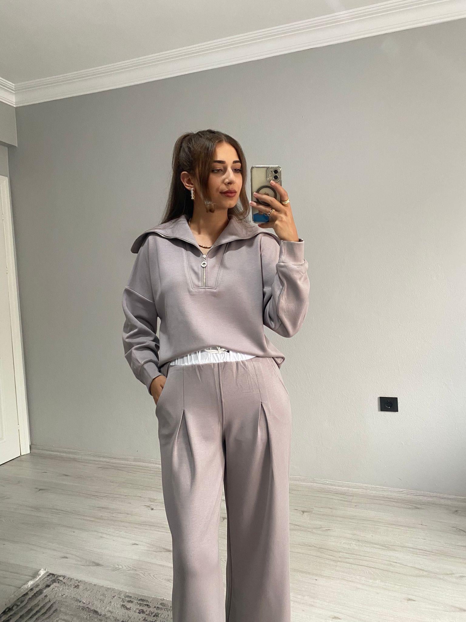 OYSH Model Modal Kumaş Takım Bej