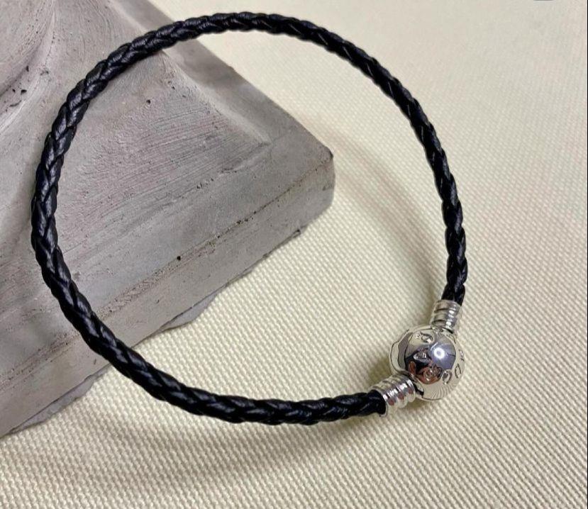 PNDR Deri Kayışlı Çelik Bileklik