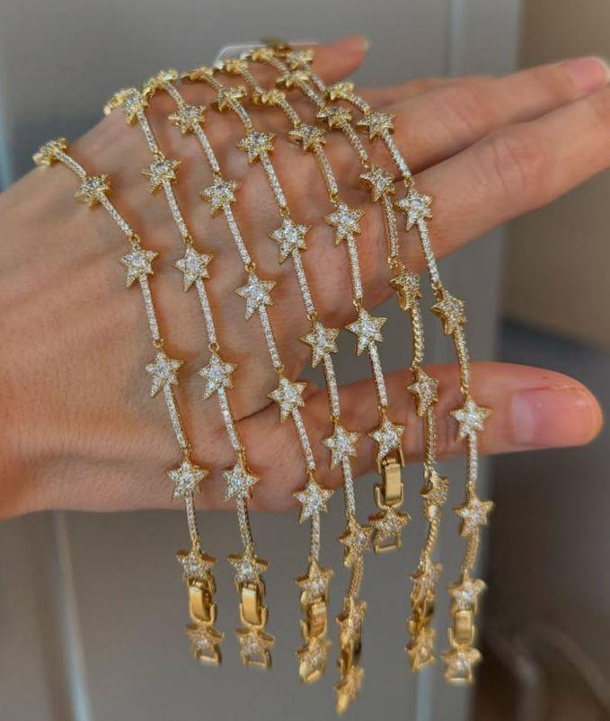 Xuping Gold Taşlı Yıldız Bileklik