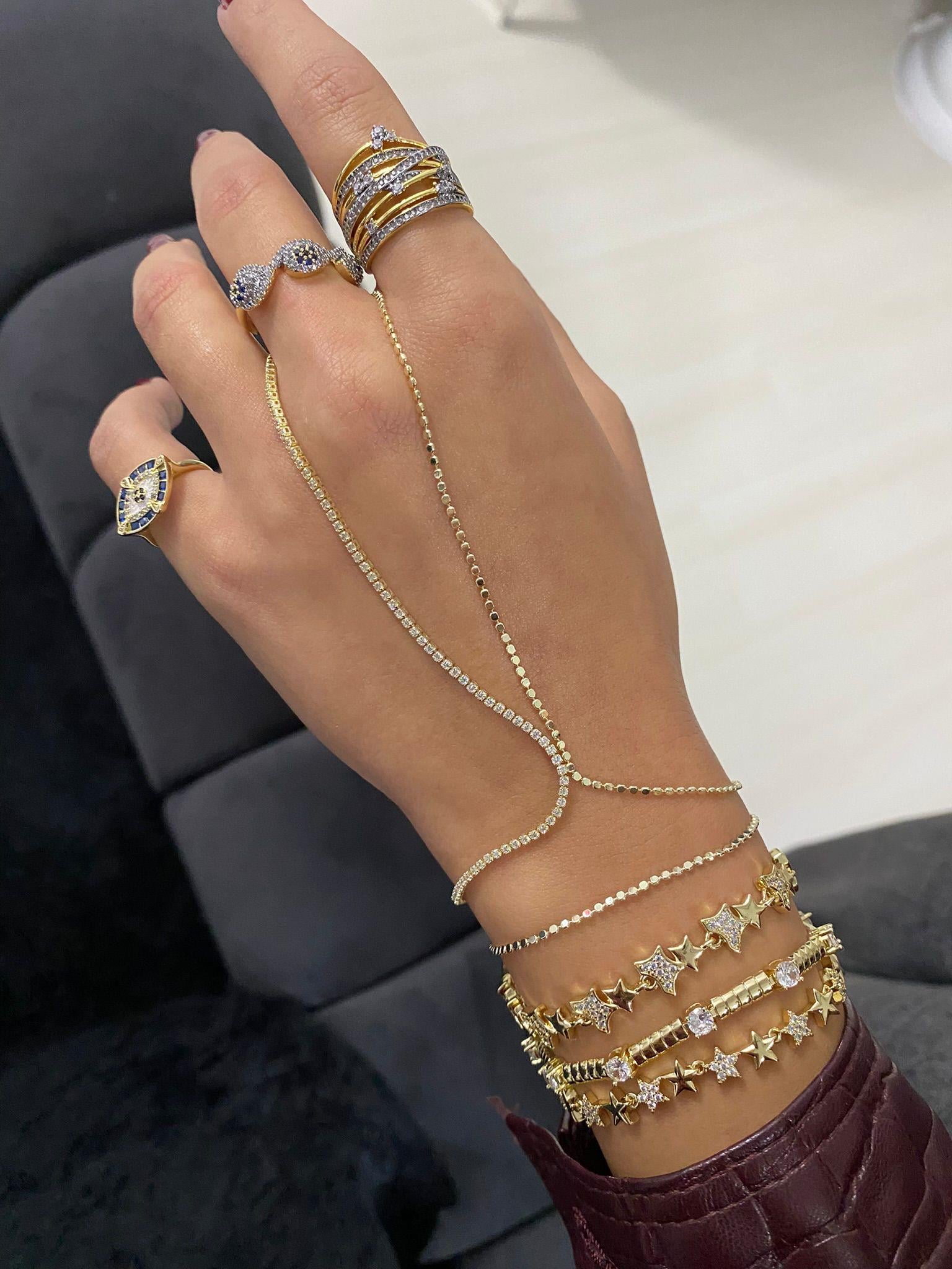 Xuping Tasarım Zirkon Taşlı Çelik Şahmeran 