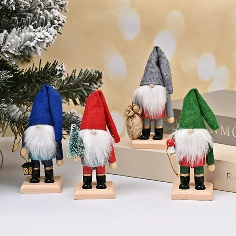 🎄 Noel Cüce Figür Seti – Renkli Yılbaşı Masası ve Ev Dekoru