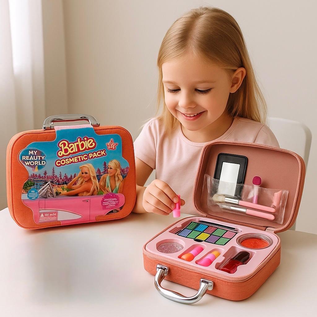 Kızlar İçin Makyaj Seti Barbie Cosmetic Pack