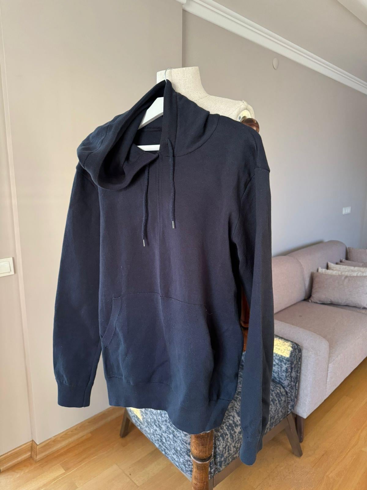 Lacivert Oversize Sweatshirt İthal Ürün