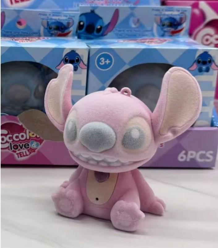 Lilo & Stitch Sevimli Çift Brelok Modeli (Coccolatti Love) - Ses Kaydeden Anahtarlık