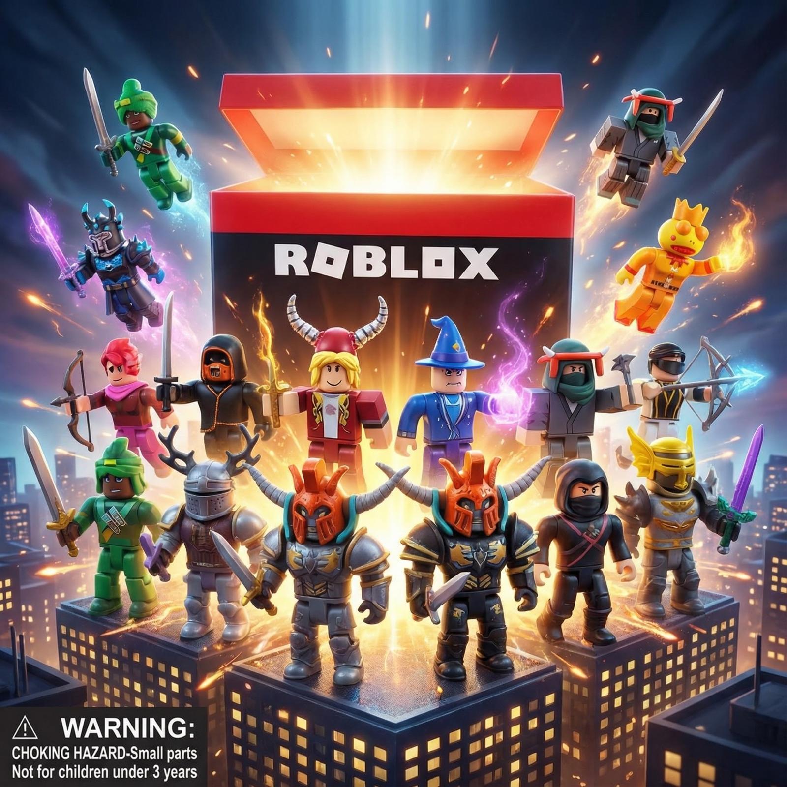 Roblox Mega Savaşçı Figür Seti - 12 Adet Karakter ve Silahlı Aksiyon Oyuncak Paketi (6+ Yaş)
