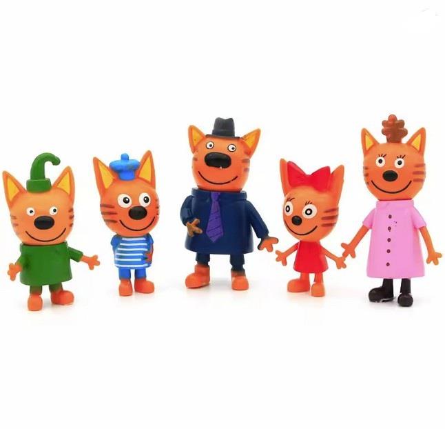 Yavru Kedi Action Figure Oyuncaklar Rus Çizgi Film Anime Mini Mutlu Kediler