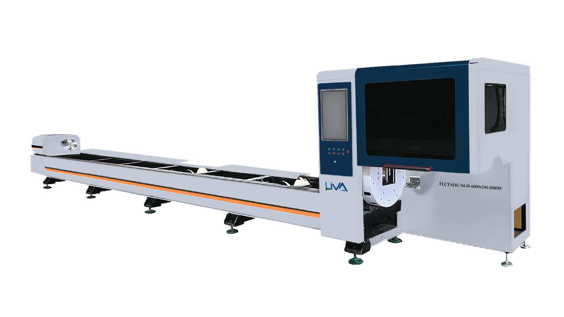 FLCTAHC-M-H-6000x240-2000W Automatic Tube Fiber Laser Cutting Machine-Heavy Chuck-Max