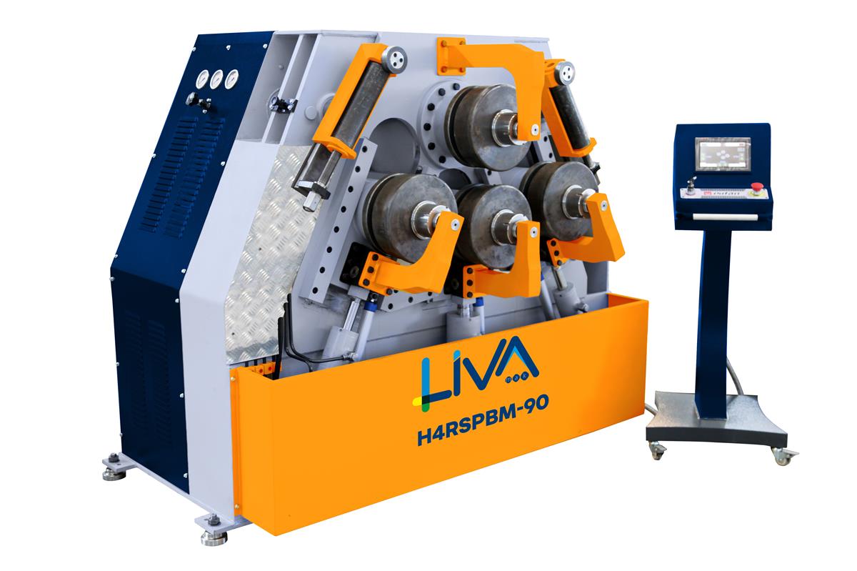 H4RSPBM-90 4 Rolls Hydraulic Section And Pipe Bending Machines