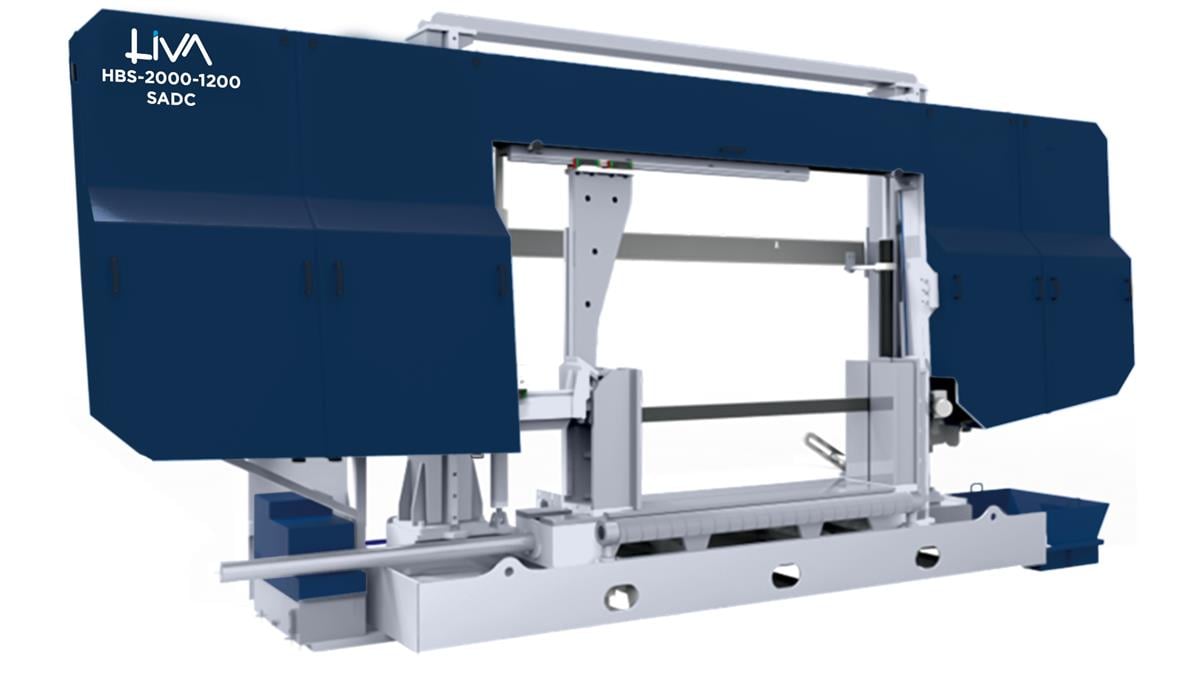 HBS-2000-1200 SADC Semi Automatic Double Column Hydraulic Bandsaw Machine
