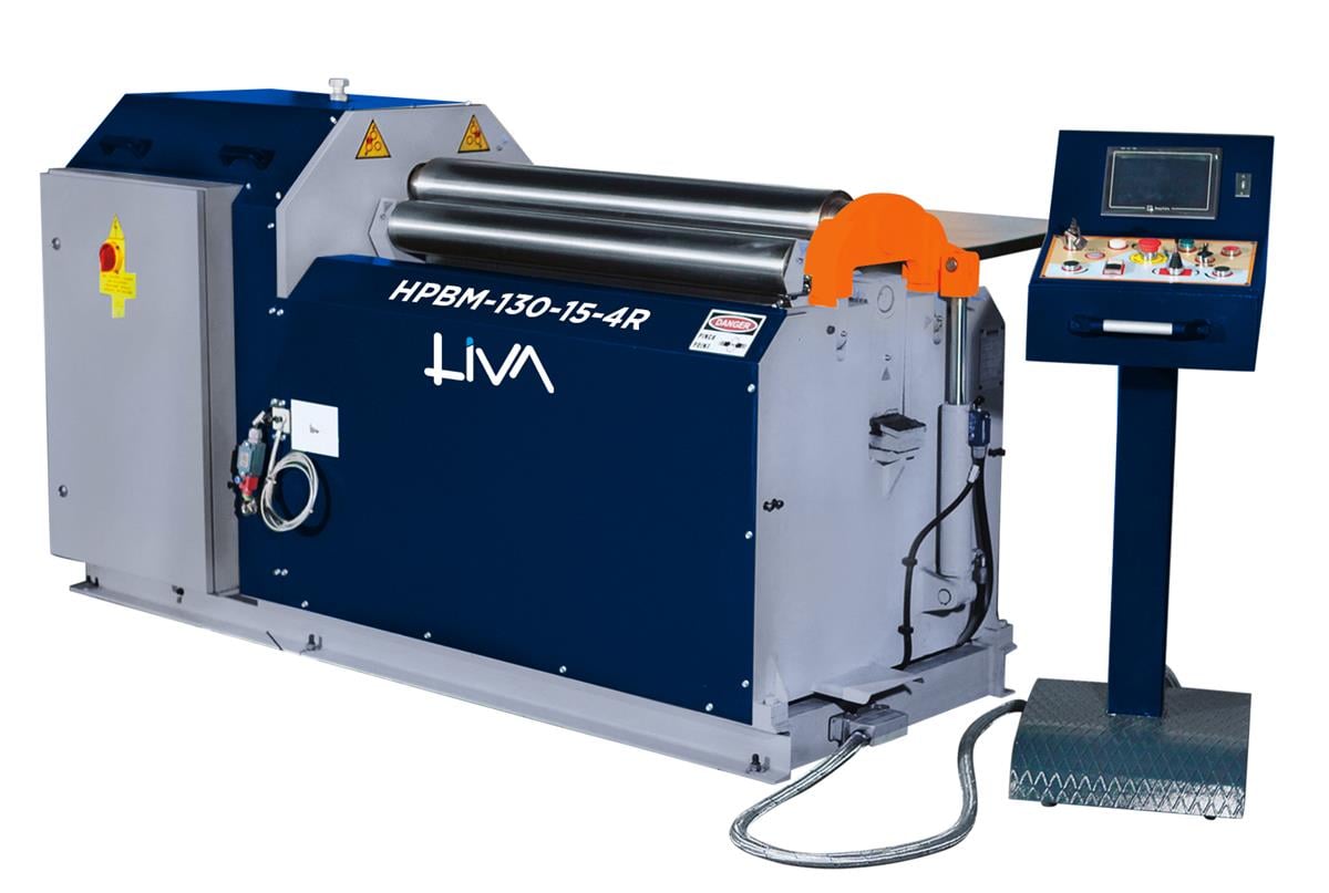 HPBM-130-15-4R 4Rolls Hyd. Cassette Type Plate Bend. Machine