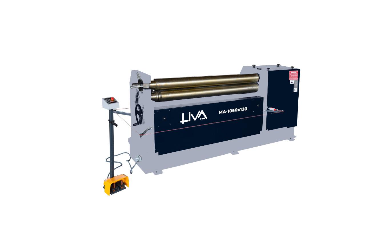 MA-1050x130 3 Rolls Motorized Plate Bending Machine