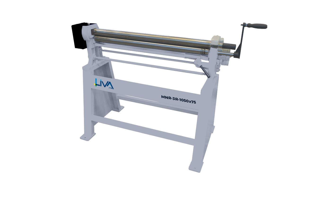 MNR-3R-1050x75 3Rolls Manual Plate Bending Machine