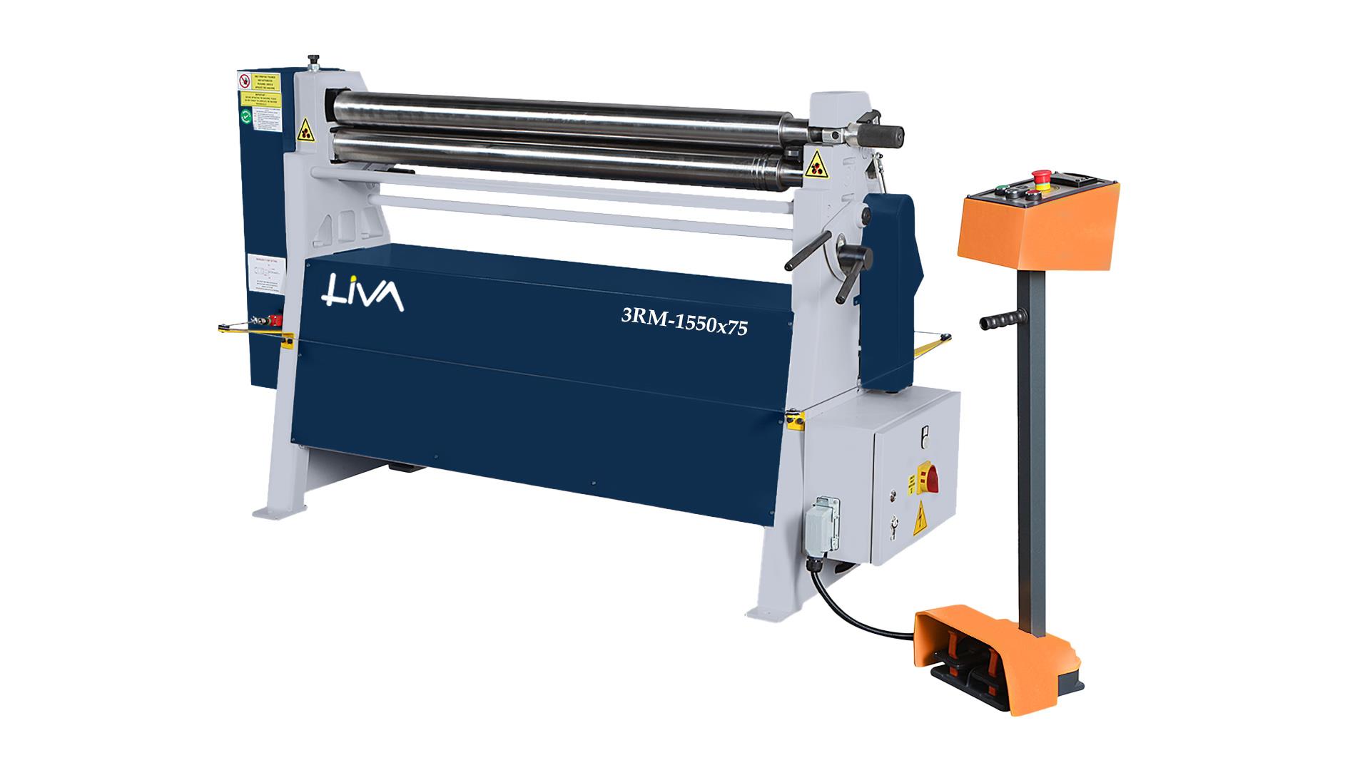 3RM-1550x75 3 Rolls Motorized Plate Bending Machine