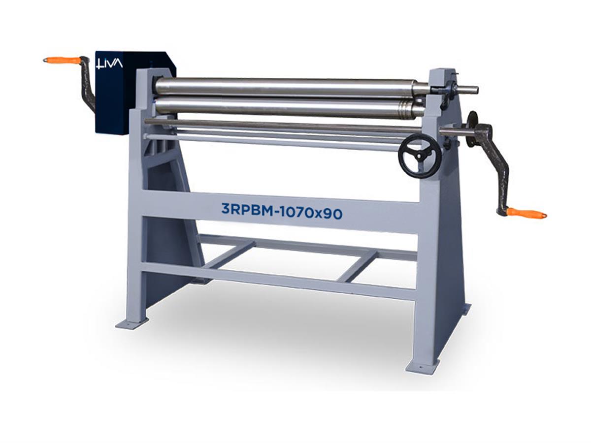 3RPBM-1070x90 3Rolls Manual Plate Bending Machine