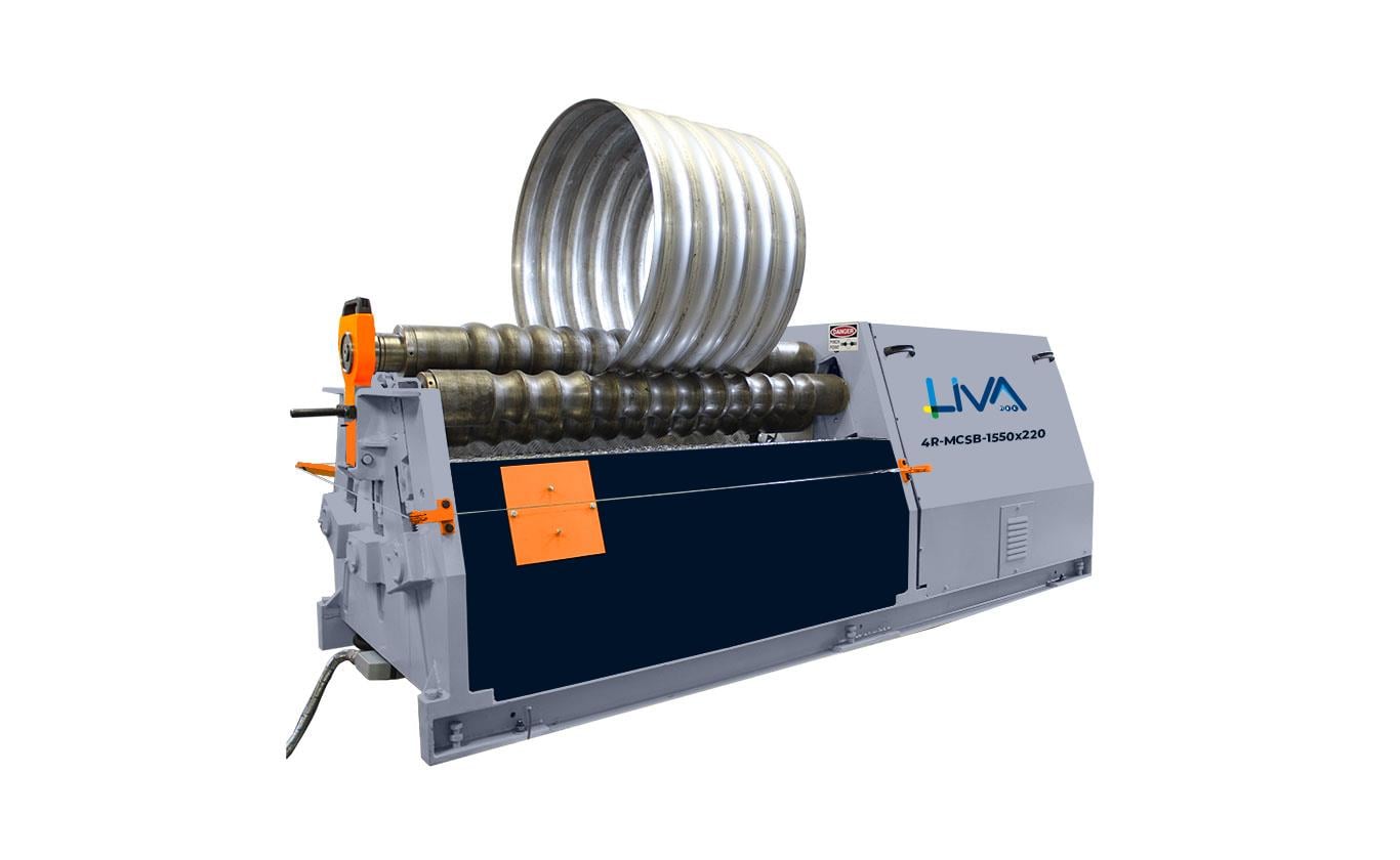 4R-MCSB-1550x220 4 Rolls Mechanical Corrugated Sheet Bending Machine