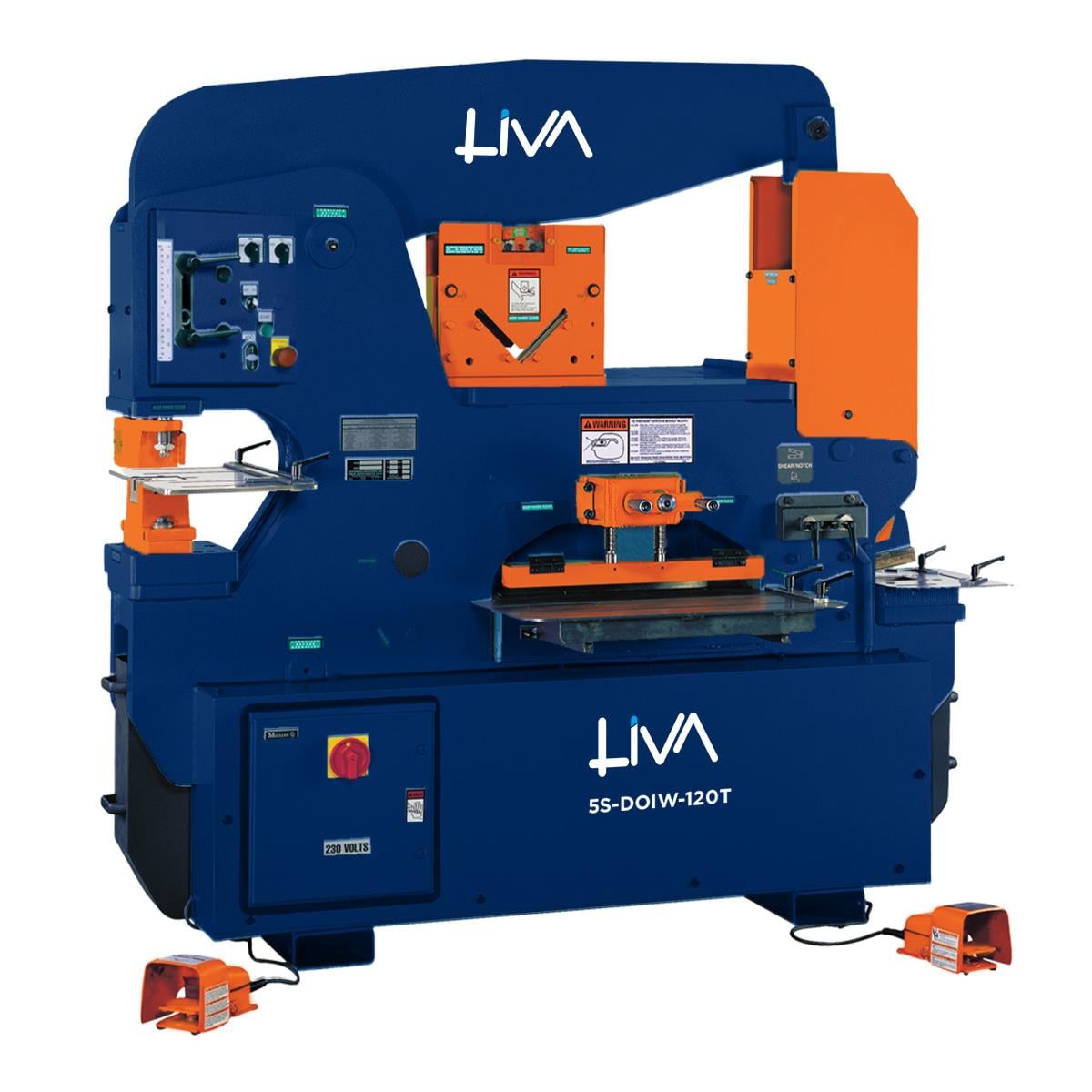 5S-DOIW-120T Hydraulic Double Piston Ironworker Machines