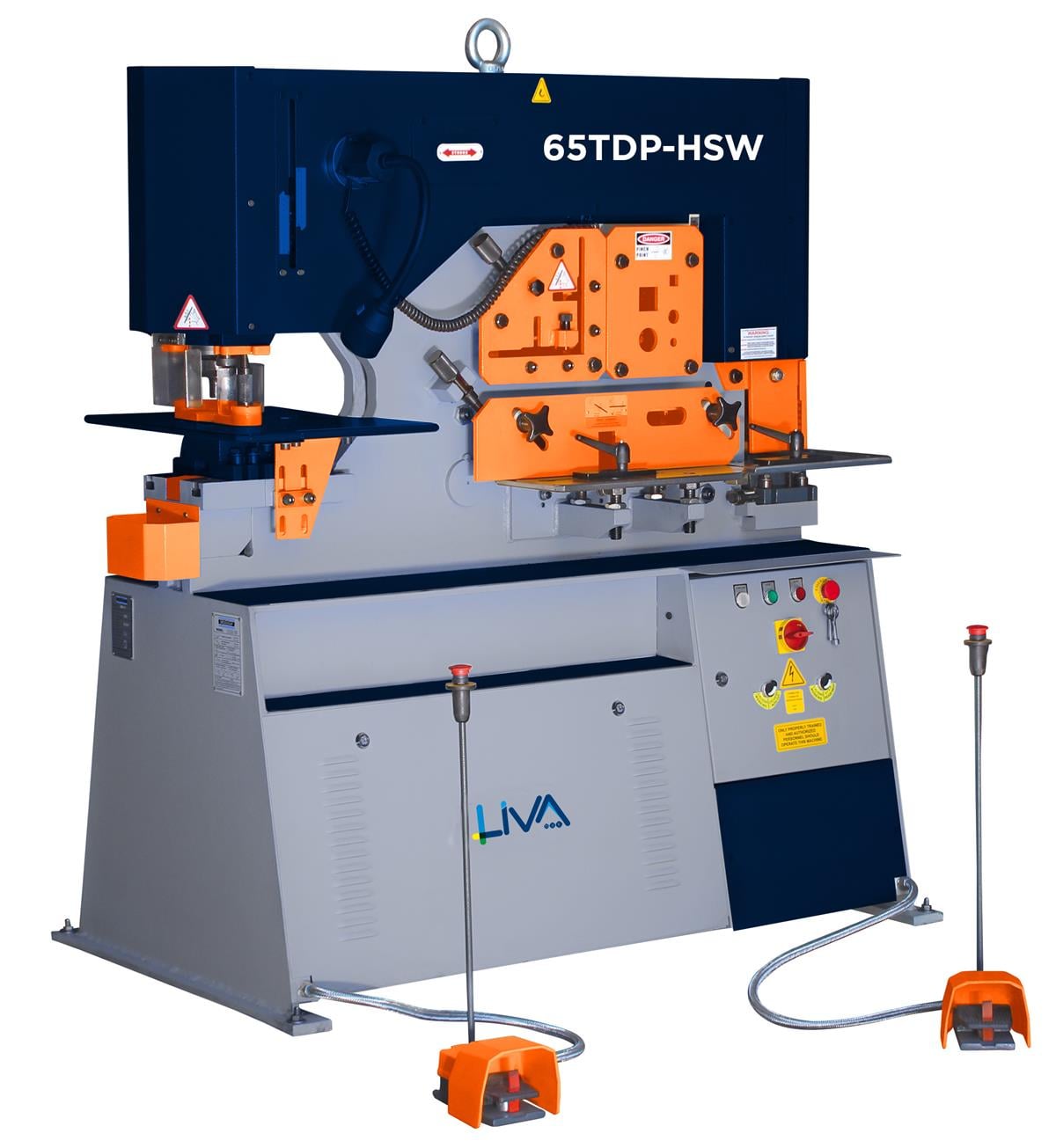 65TDP-HSW Hydraulic Double Piston Ironworker Machine