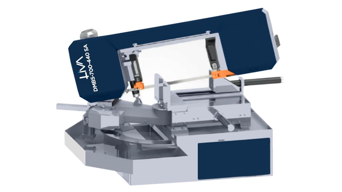 DMBS-700-440 SA Semi Automatic Double Miter Bandsaw Machine